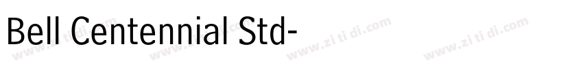 Bell Centennial Std字体转换
